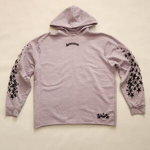 Boohoo Lavender Pullover Hoodie with Star Design